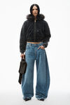 low-rise rounded oversized jeans