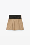 alexander wang chino safari short in cotton tailoring