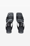 alexander wang black mila 85mm sandal in leather