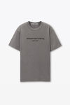 alexander wang washed granite glitter puff logo tee in cotton