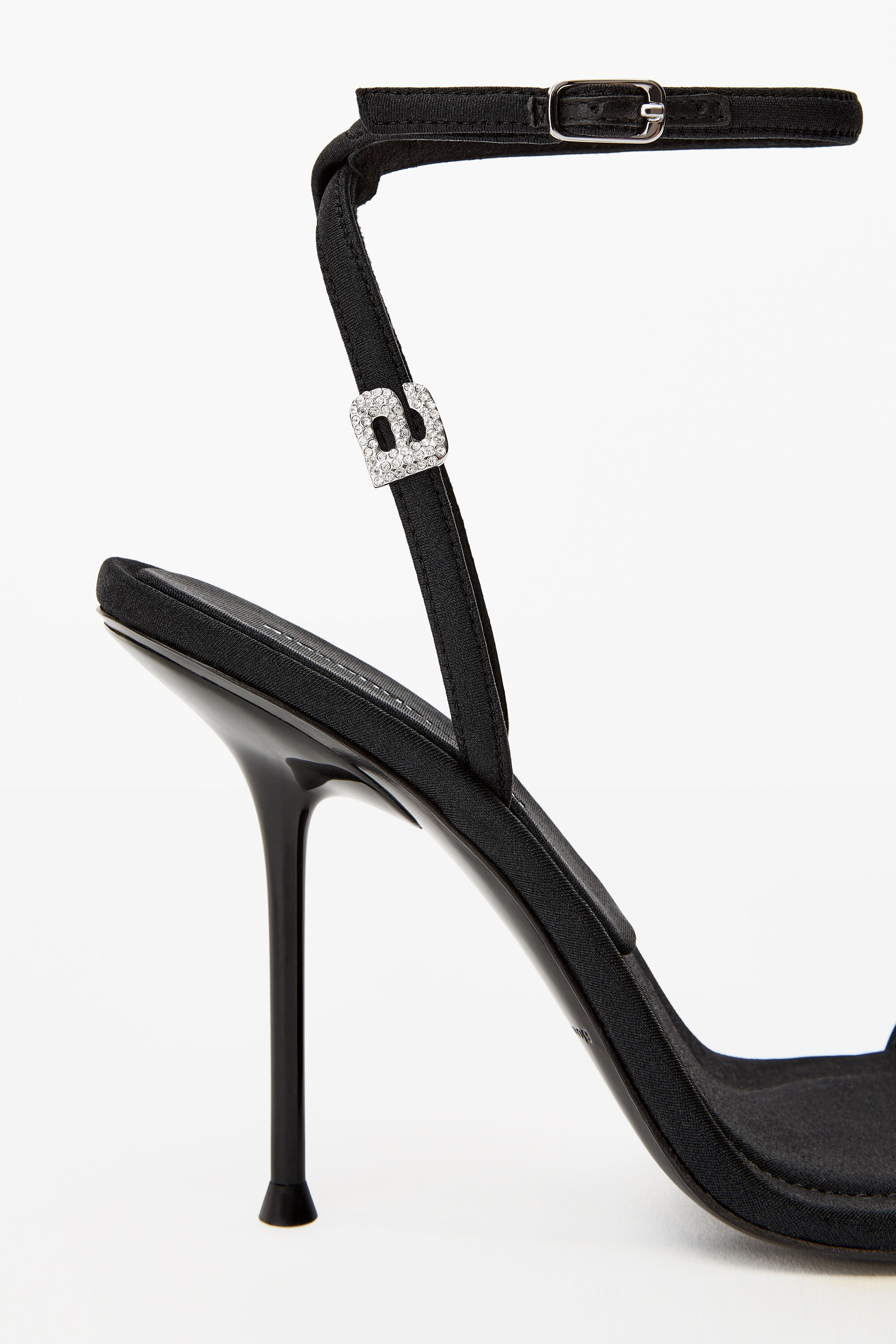 alexander wang black padded julie heeled sandals