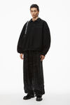 alexander wang washed pepper crocodile jacquard velour track pants