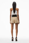 alexander wang chino safari short in cotton tailoring