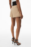 alexander wang chino safari short in cotton tailoring