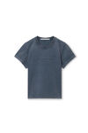 alexander wang acid river shrunken logo embossed tee in cotton