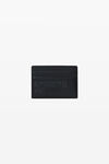 alexander wang black punch card case in crackle patent