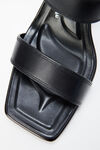 alexander wang black mila 85mm sandal in leather