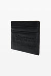 alexander wang black punch card case in crackle patent