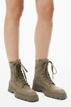 Throttle Lace-Up Ankle Boot in Waxed Canvas