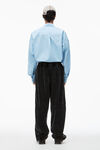 alexander wang washed pepper logo track pant in velour