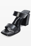 alexander wang black mila 85mm sandal in leather