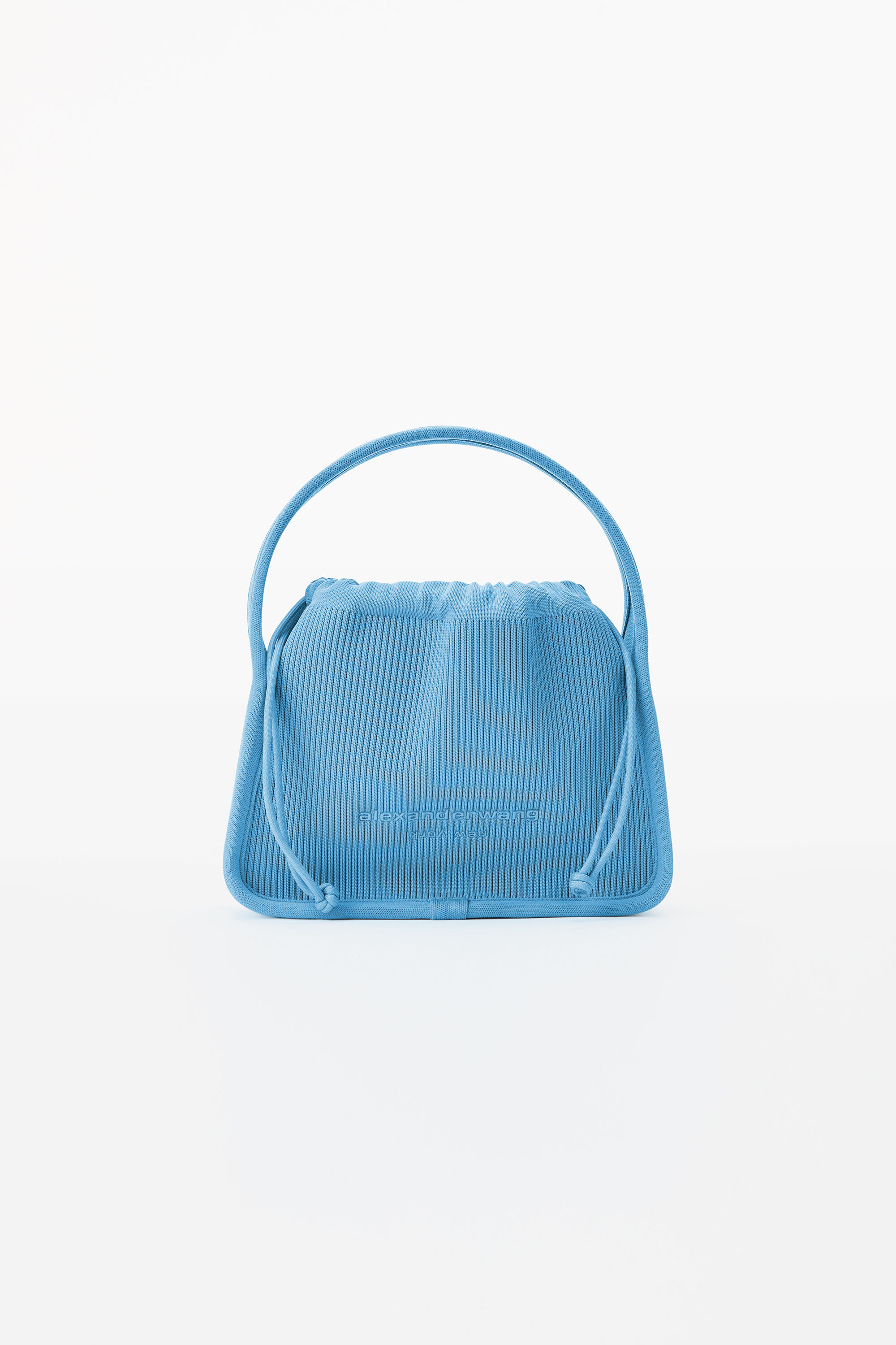 alexander wang ryan small bag in rib knit