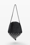 alexander wang black rex medium hobo bag in lambskin leather