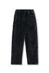 alexander wang washed pepper crocodile jacquard velour track pants