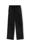 alexander wang washed pepper logo track pant in velour