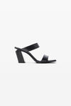 alexander wang black mila 85mm sandal in leather