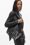 alexander wang black rex medium hobo bag in lambskin leather