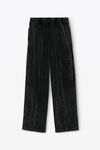 alexander wang washed pepper logo track pant in velour