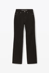 alexander wang washed black fly high-rise stacked jeans