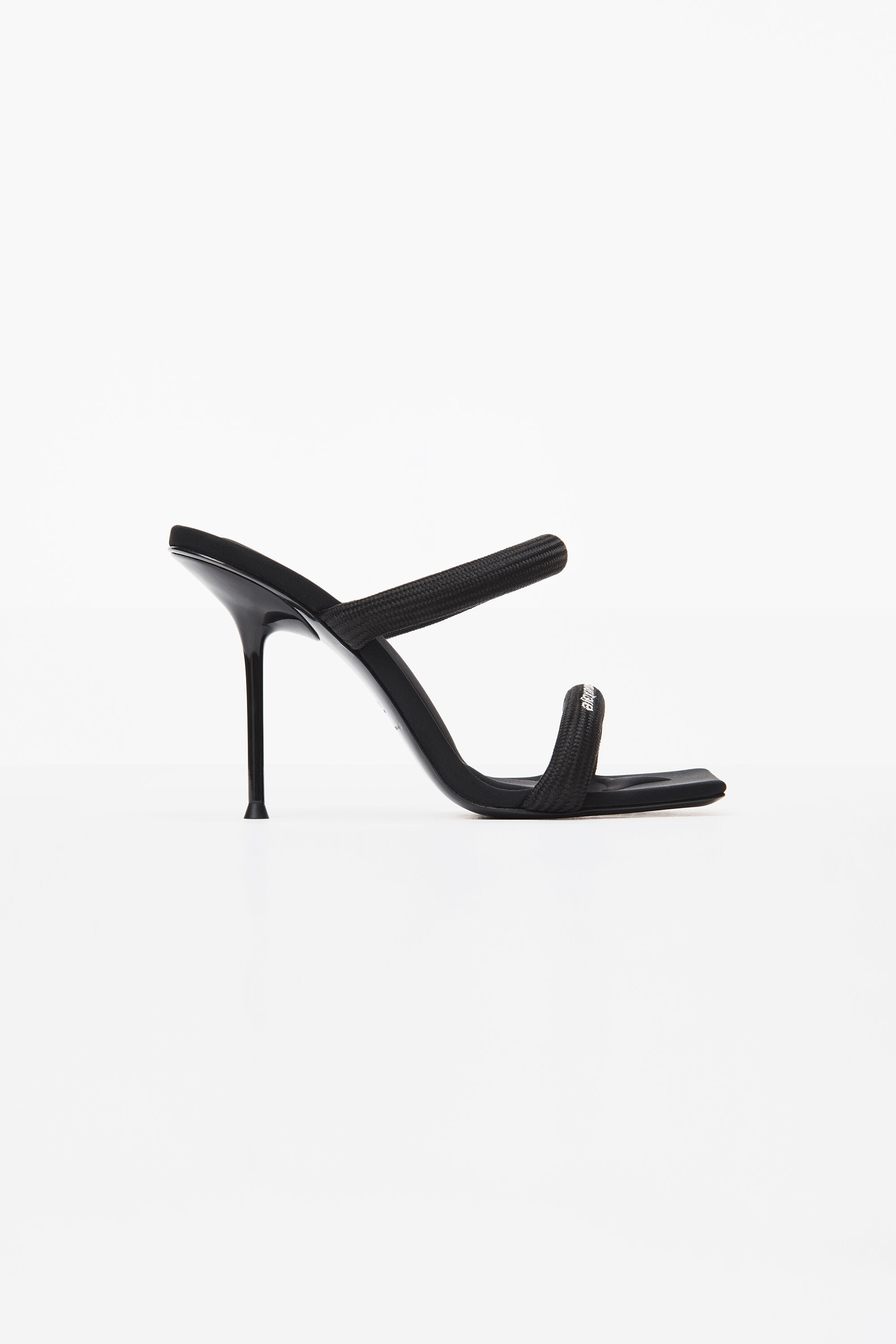 alexanderwang julie 105mm nylon tubular sandal BLACK 