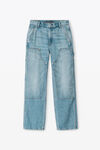 alexander wang classic light indigo ez slouch carpenter jeans