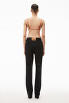 alexander wang washed black fly high-rise stacked jeans