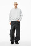 alexander wang vintage heather grey crewneck sweatshirt in dense fleece